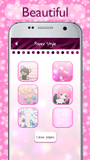 Pink Diary with Lock Password - عکس برنامه موبایلی اندروید