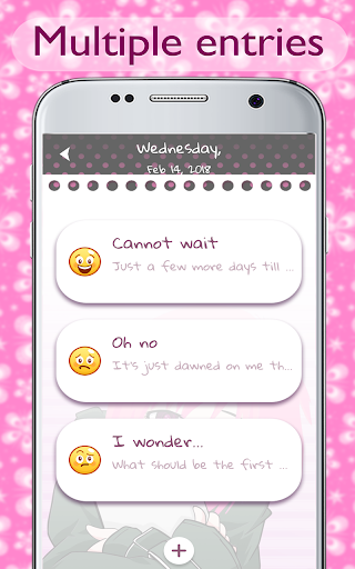 Pink Diary with Lock Password - عکس برنامه موبایلی اندروید