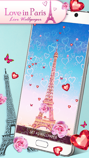 Love in Paris Live Wallpaper - عکس برنامه موبایلی اندروید