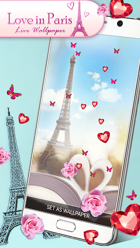Love in Paris Live Wallpaper - عکس برنامه موبایلی اندروید