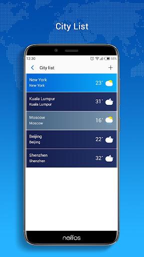 Neffos Weather - عکس برنامه موبایلی اندروید