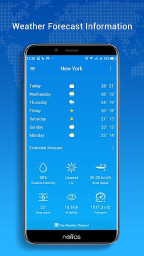Neffos Weather - Image screenshot of android app