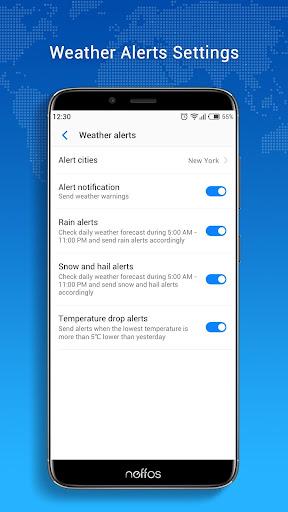 Neffos Weather - عکس برنامه موبایلی اندروید