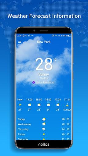 Neffos Weather - Image screenshot of android app