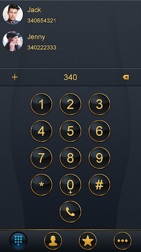 Dark Theme Dialer - Image screenshot of android app