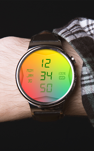 Digital Watch Face - عکس برنامه موبایلی اندروید