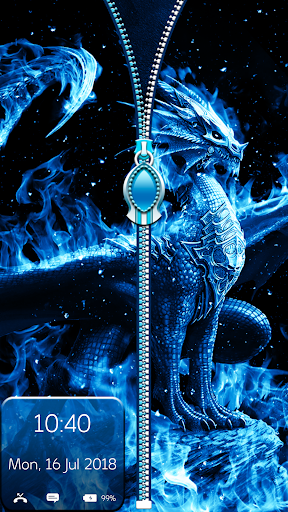 Dragon Zipper Screen Locker - Image screenshot of android app