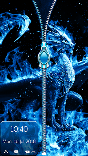 Dragon Zipper Screen Locker - عکس برنامه موبایلی اندروید