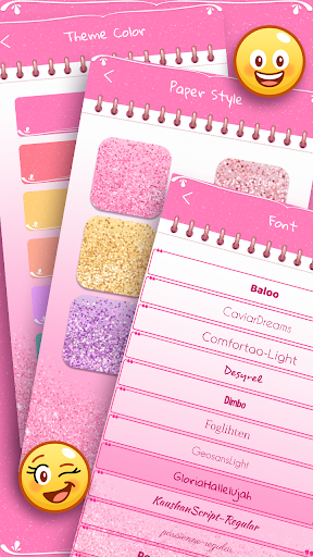 Glitter Diary for Girls - عکس برنامه موبایلی اندروید