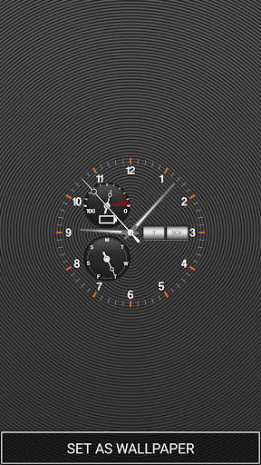 Black clock live wallpaper for Android Black clock free download for  tablet and phone