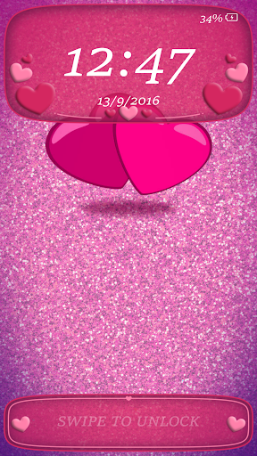 Lock Screen Pin Love Theme - Image screenshot of android app