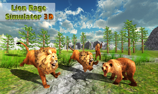 Lion Rage Simulator free - Gameplay image of android game