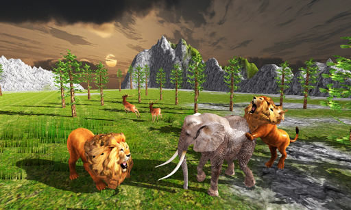 Lion Rage Simulator free - Gameplay image of android game