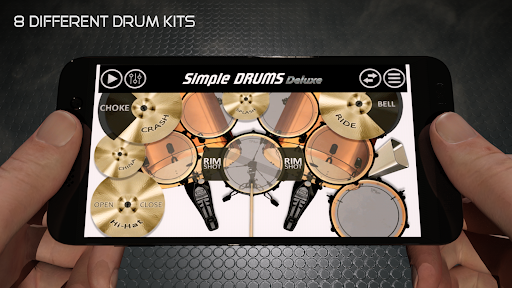 Simple Drums Deluxe - Drum Kit - عکس برنامه موبایلی اندروید
