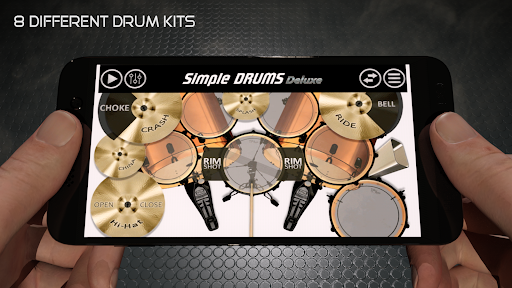 Simple Drums Deluxe - Drum Kit - Image screenshot of android app