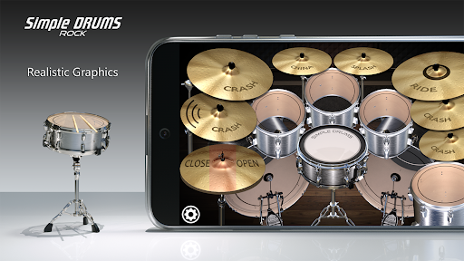 Simple Drums Rock - Drum Set - عکس برنامه موبایلی اندروید