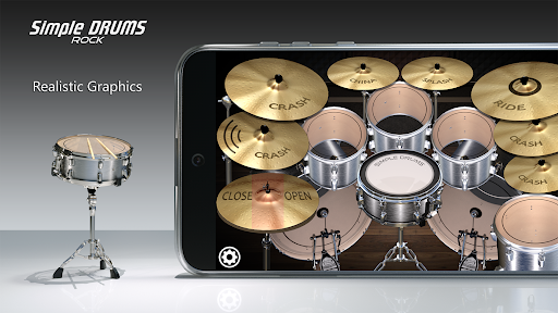 Simple Drums Rock - Drum Set - Image screenshot of android app