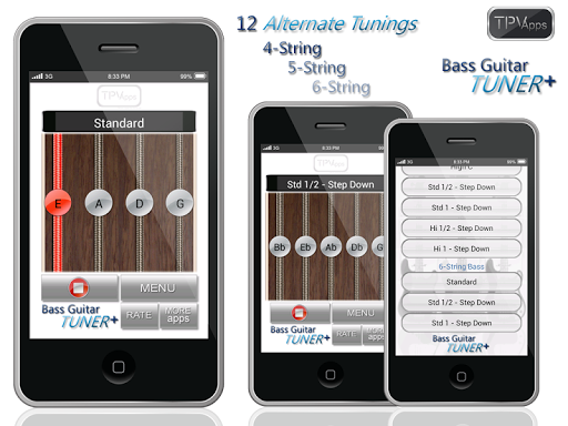 Bass Guitar Tunings - Image screenshot of android app