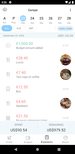 Trabee Pocket : Travel Expense - عکس برنامه موبایلی اندروید