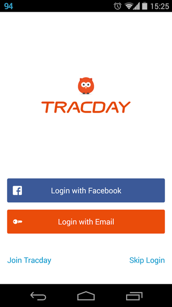 Tracday - Image screenshot of android app