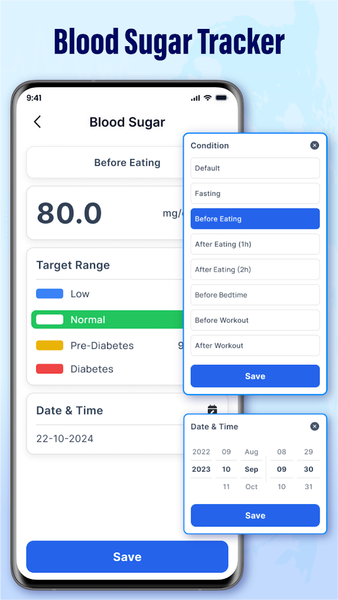 Blood Sugar - Tracker App - عکس برنامه موبایلی اندروید