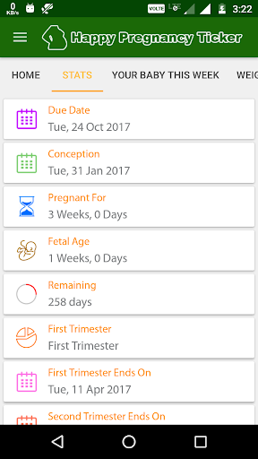Happy Pregnancy Ticker - Image screenshot of android app