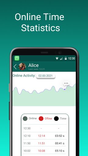 WOnline - Whatsapp Online Tracking, Last Seen - عکس برنامه موبایلی اندروید