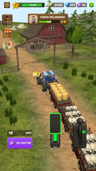 Tractor Delivery Farm - عکس بازی موبایلی اندروید