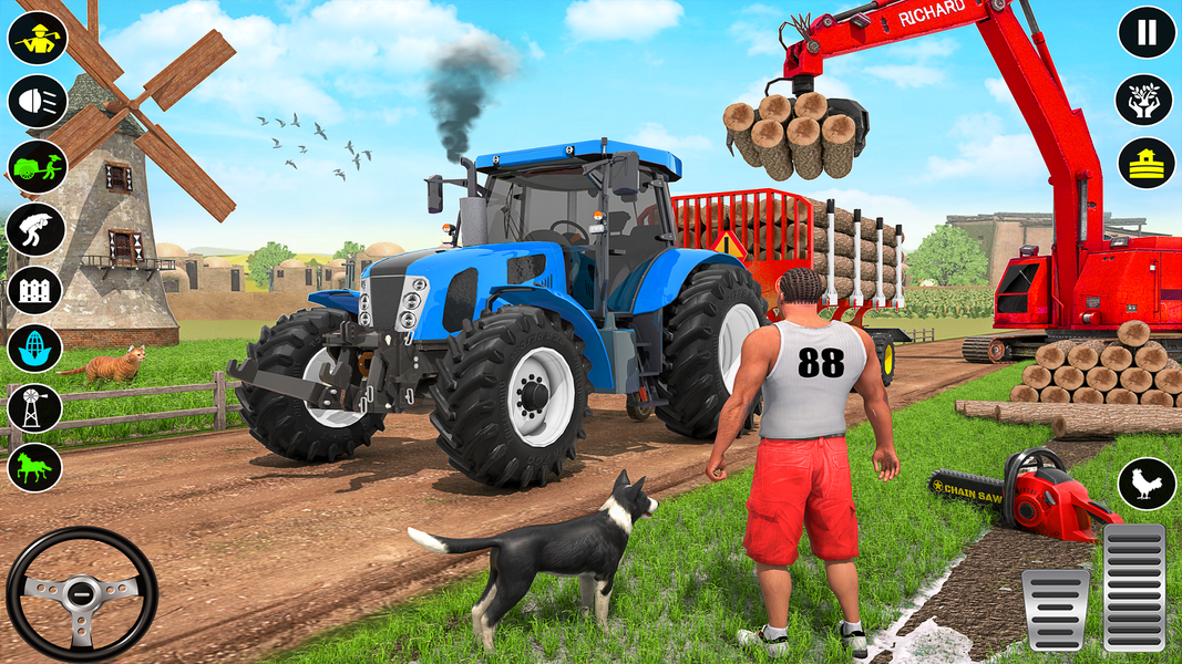 Tractor Driving Tractor Games - عکس بازی موبایلی اندروید
