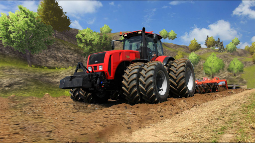 Modern Tractor Driving Games - Gameplay image of android game