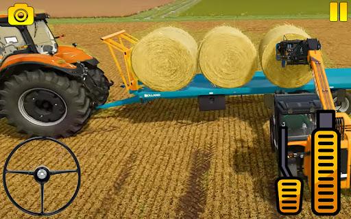 Tractor Driving farm game - Gameplay image of android game