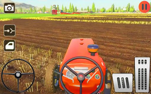 Tractor Driving farm game - Gameplay image of android game