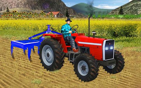 Heavy Duty Tractor Drive 3d: Real Farming Games - Gameplay image of android game