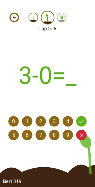 Addition and subtraction to 20 - Gameplay image of android game