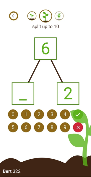 Addition and subtraction to 20 - Gameplay image of android game