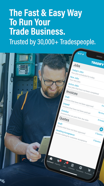 Tradify - Easy Job Management - Image screenshot of android app