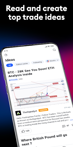 TradingView: Track All Markets - عکس برنامه موبایلی اندروید