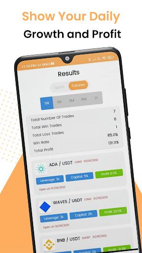 Crypto signals Binance Signal - سیگنال رمزارز - عکس برنامه موبایلی اندروید
