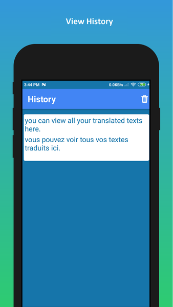 English to French Translation - Image screenshot of android app