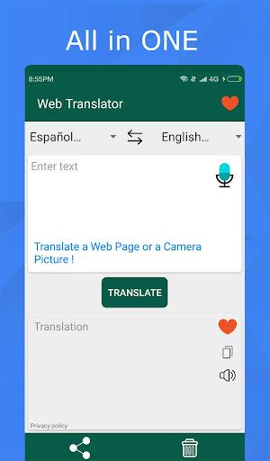 Photo Translator - Text & Web - عکس برنامه موبایلی اندروید