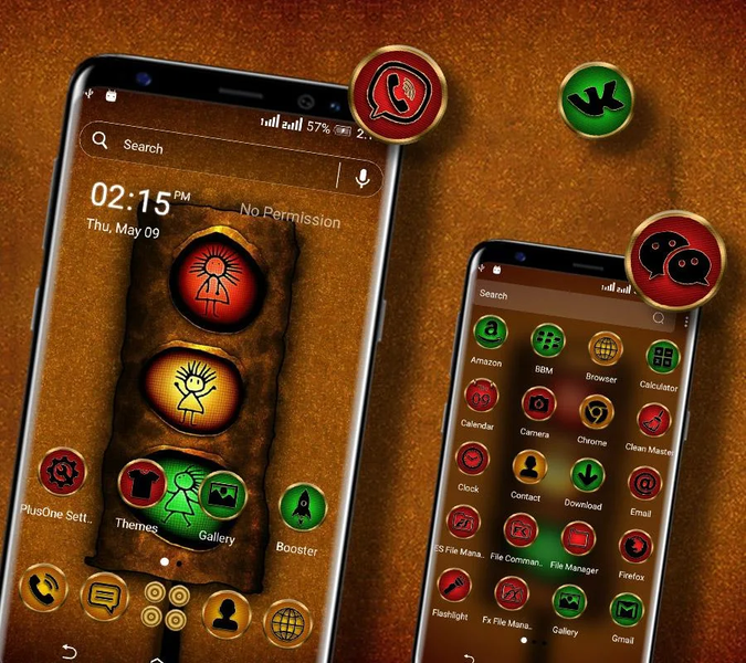 Traffic Light Launcher Theme - Image screenshot of android app
