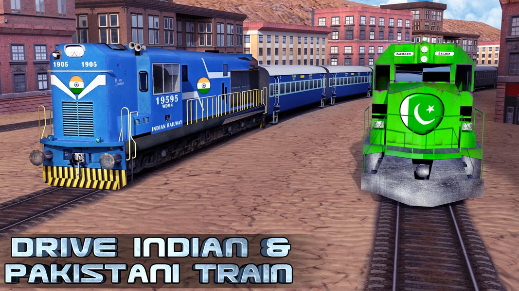 India VS Pakistan Train racing - عکس برنامه موبایلی اندروید