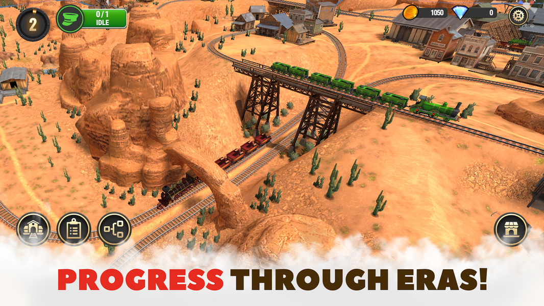 Train King Tycoon: Rail Empire - Gameplay image of android game