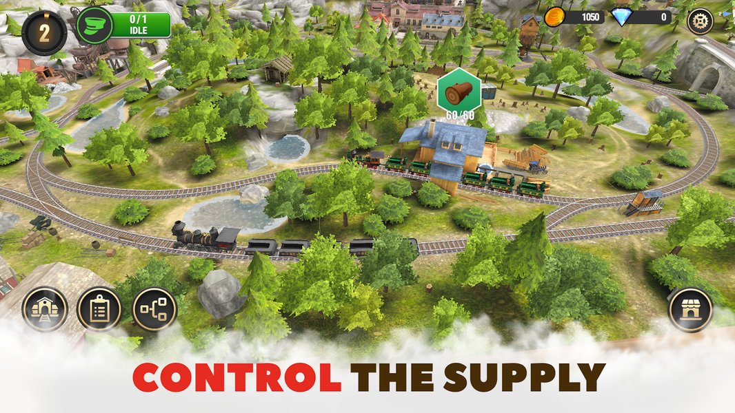 Train King Tycoon: Rail Empire - Gameplay image of android game