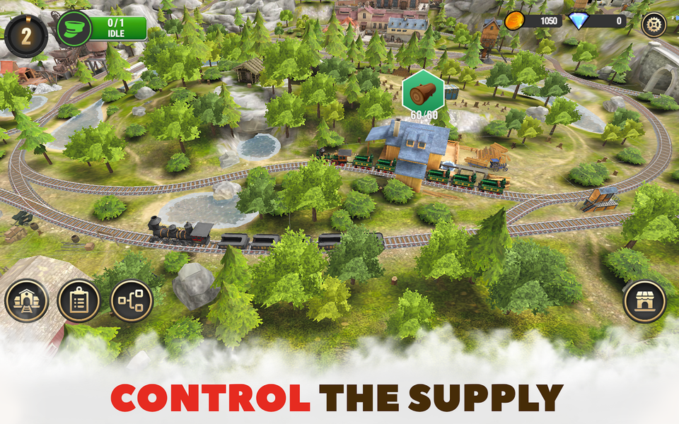 Train King Tycoon: Rail Empire - Gameplay image of android game