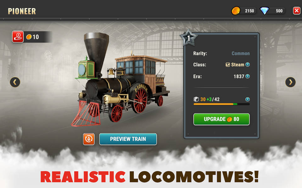 Train King Tycoon: Rail Empire - Gameplay image of android game