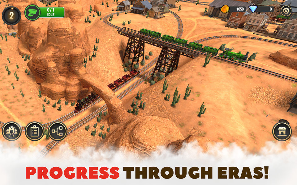 Train King Tycoon: Rail Empire - Gameplay image of android game
