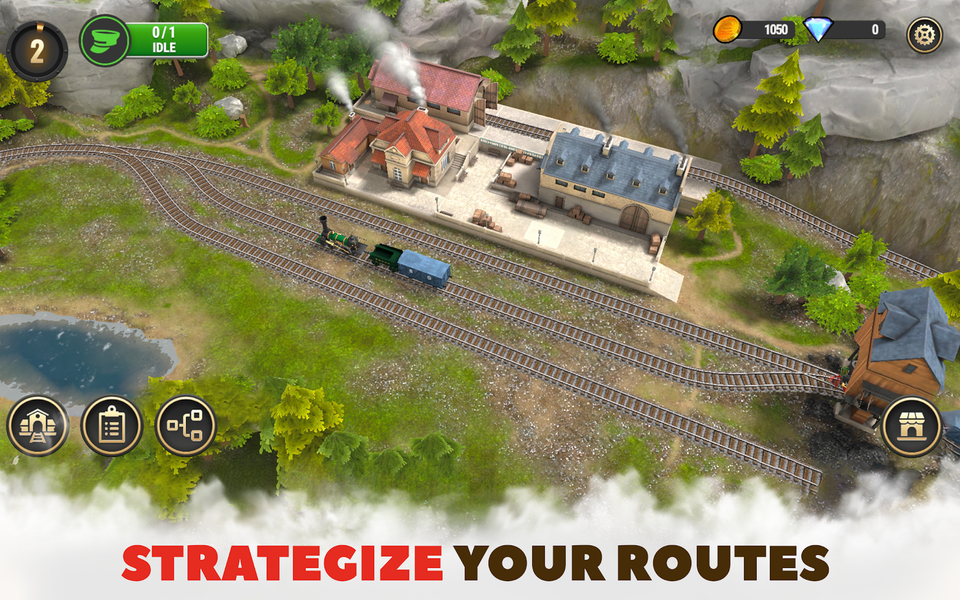 Train King Tycoon: Rail Empire - Gameplay image of android game