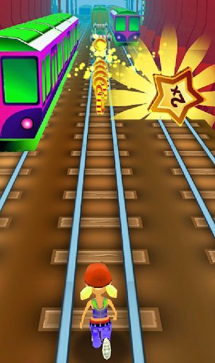 Train Surf Rush Runner 3D - Gameplay image of android game