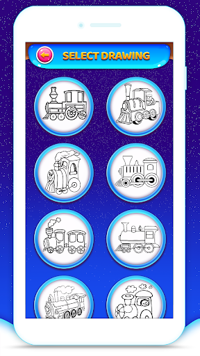 Train Coloring Book Game - Image screenshot of android app